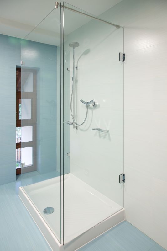 Completed Shower with Modern Fixtures